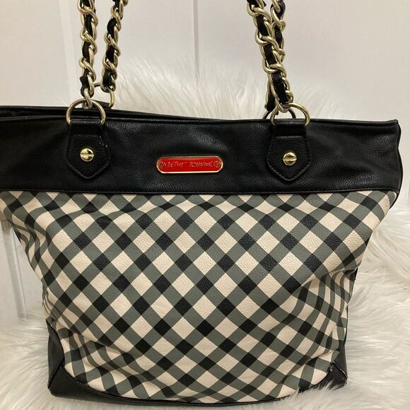 Betsey Johnson Betseyville Check Mate Bag - Picture 3 of 14